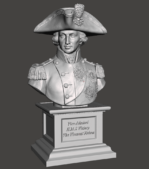 3D printed bust Vice-Admiral HMS Victory The Viscount Nelson