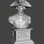 3D printed bust Vice-Admiral HMS Victory The Viscount Nelson