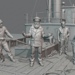 tugboat crew scale 1/48 3d printer files