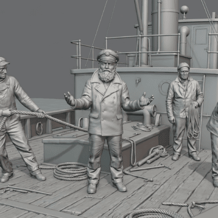 tugboat crew scale 1/48 3d printer files